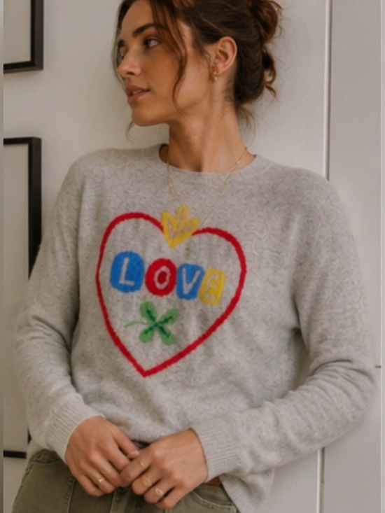 Anthropologie Sweaters - Anthropologie Nathalie Lete Love Cashmere Sweater Sz XS